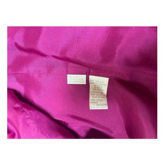 Jones New York Silk Pink Purple Fuchsia Suit Blazer Pants size 20 W petite - Picture 8 of 17